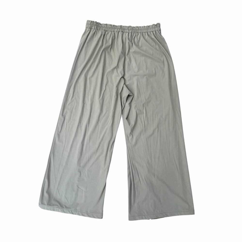 Blanque Black Pants Artsy Lagenlook USA Pull On Pleated Zip Performance 2 = L
